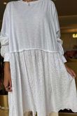 Made in Italy Rumours Broderie Smock Tunic White 